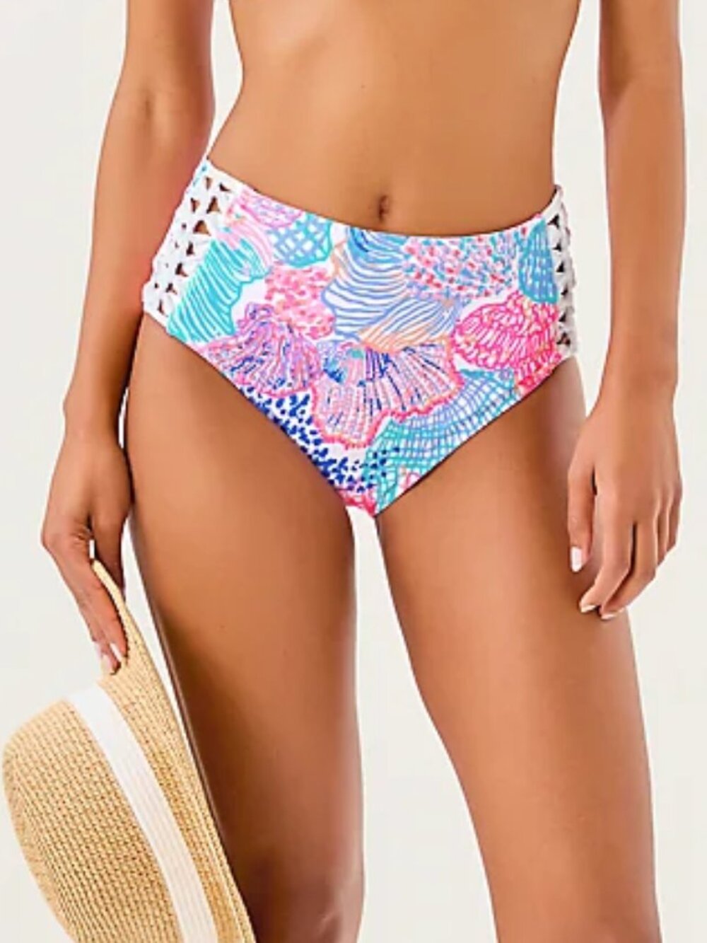 Lilly Pulitzer NEW Jovian Bikini Bottoms Side Braids Women's 6